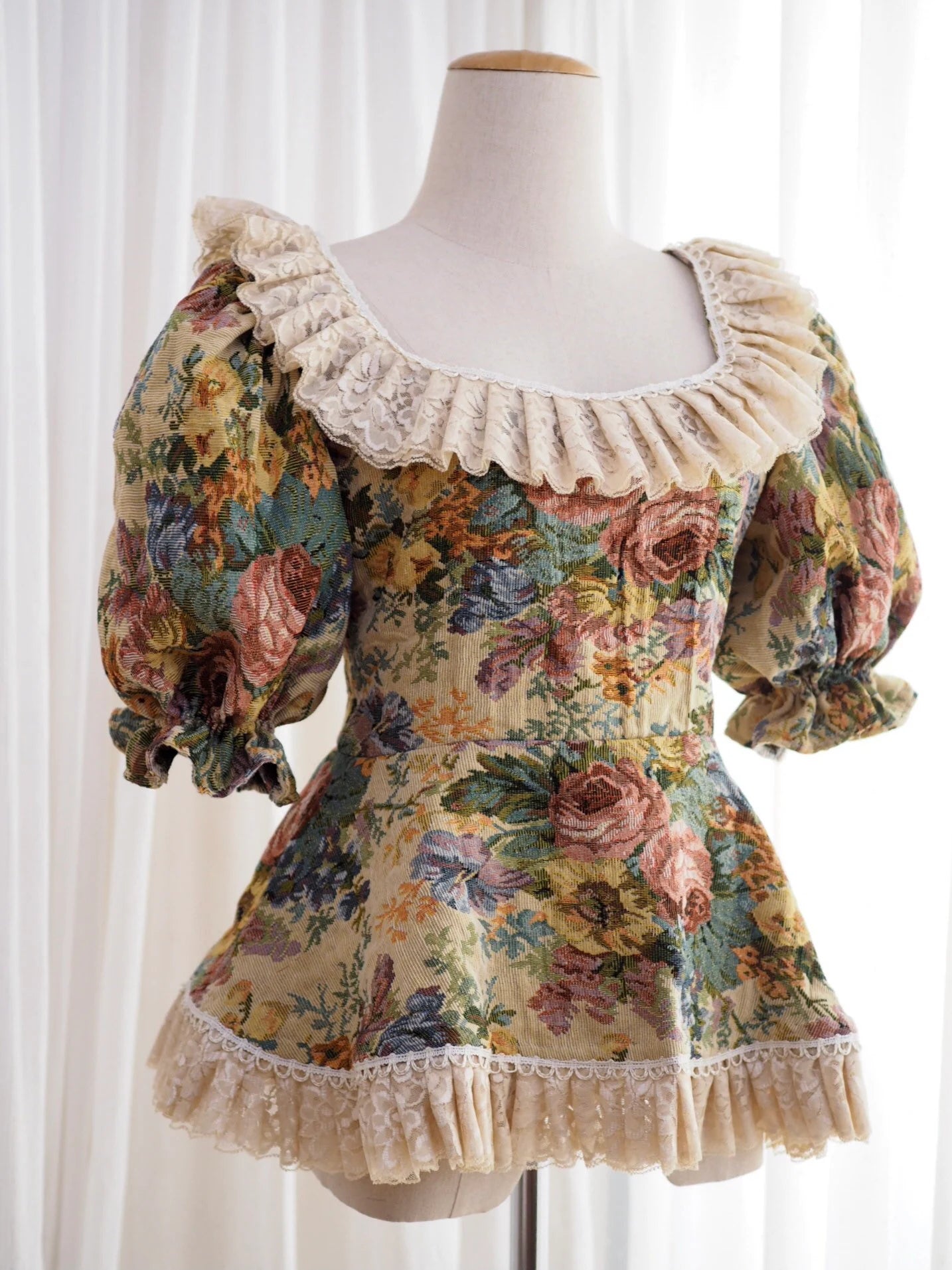 Women’s Lolita tops, upcycled, second hand fabric.