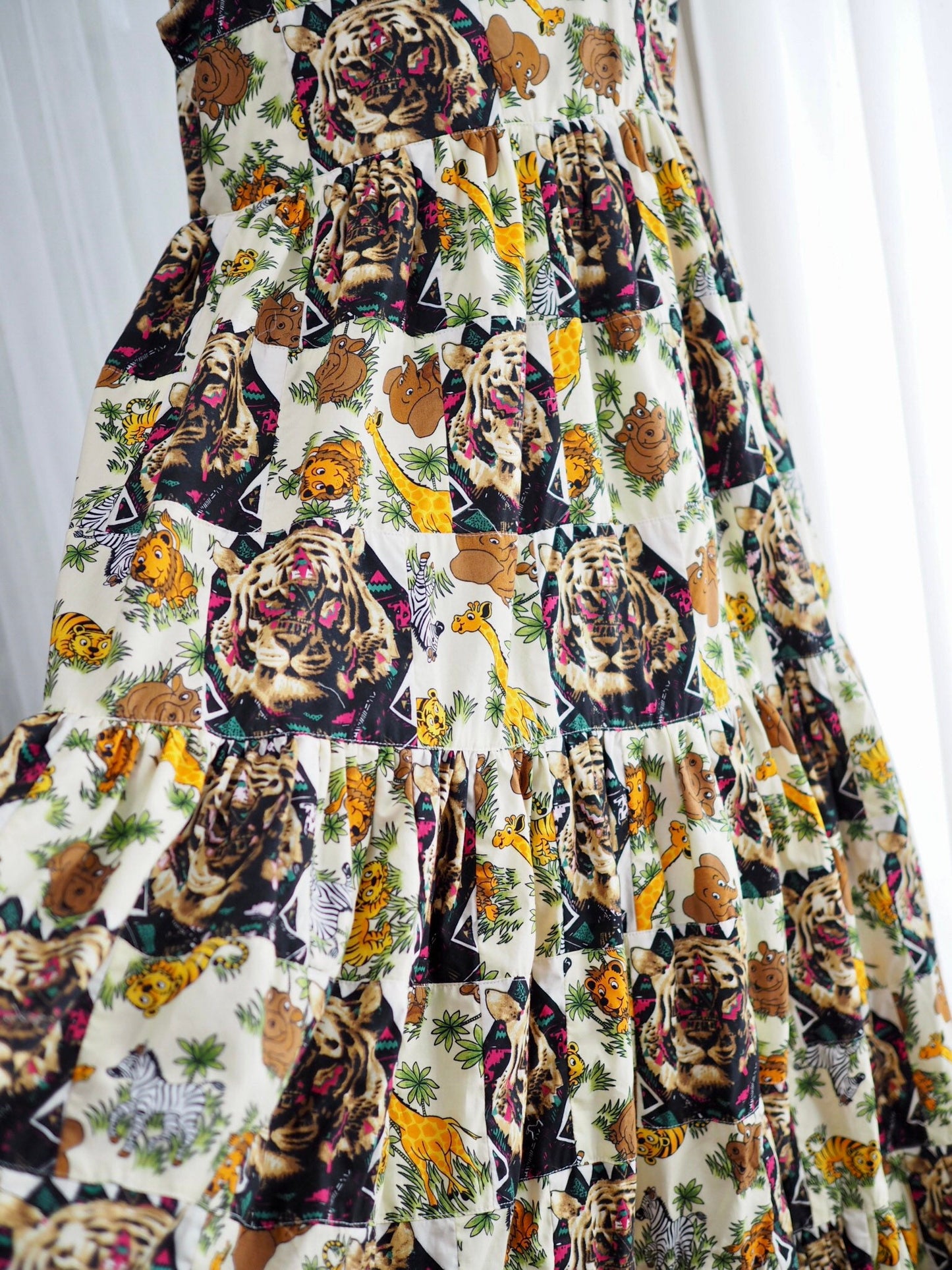 Tiger Print Tiered Babydoll Maxi Dress – One of a Kind