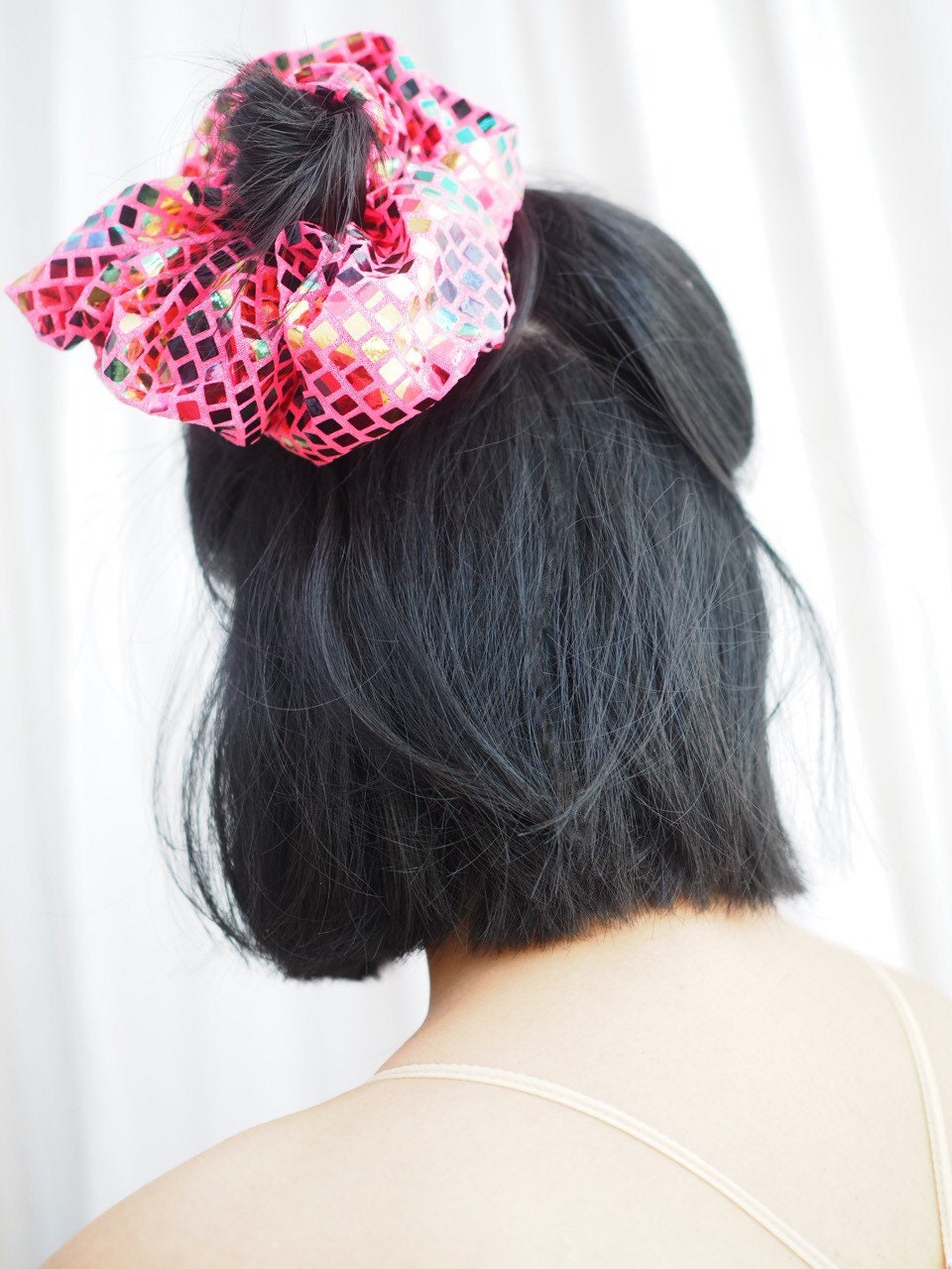 Party Scrunchies – Set of 2 Handmade Oversized Hair Scrunchies