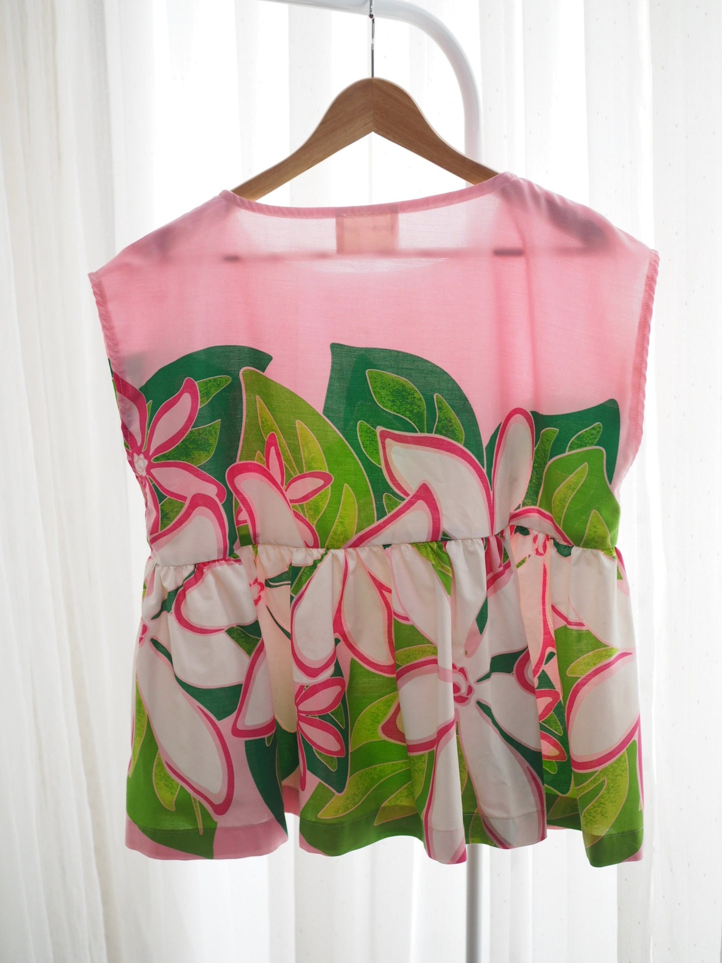 Upcycled Vintage Floral Tablecloth Babydoll Top – One of a Kind