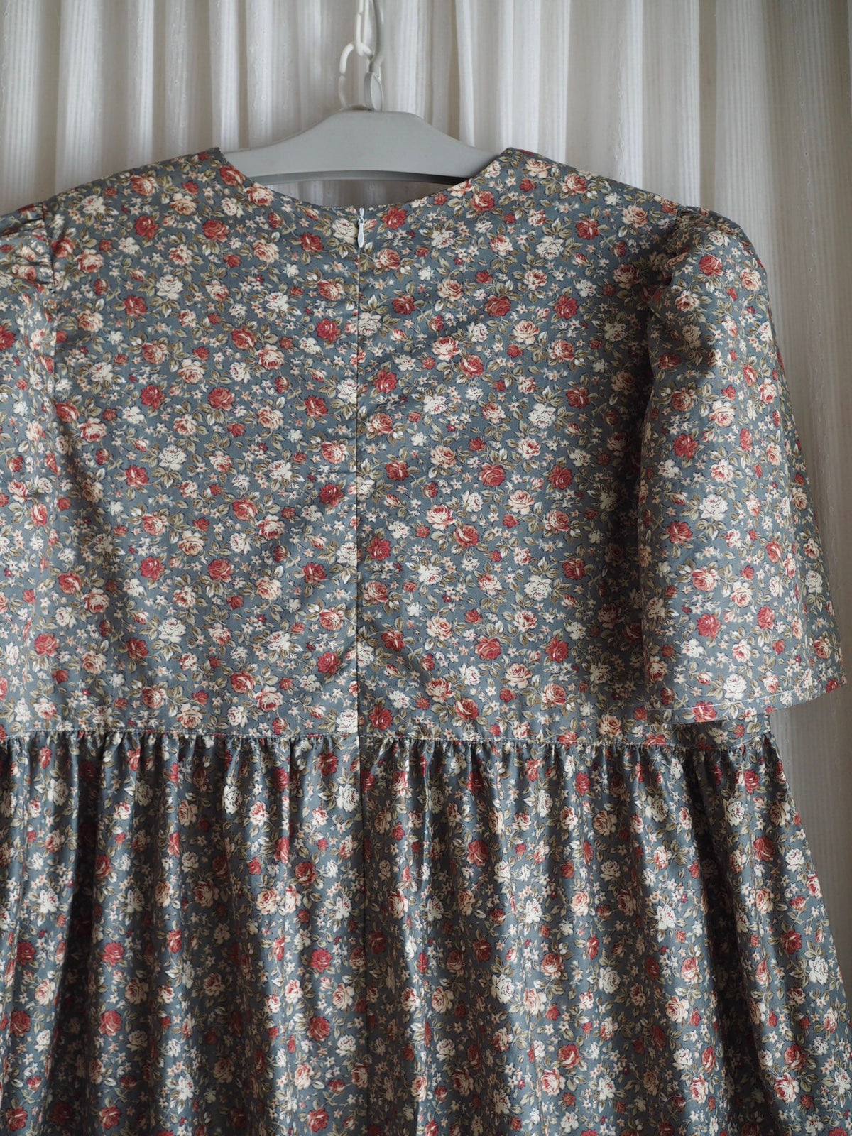 Dark Floral Tiered Maxi Dress