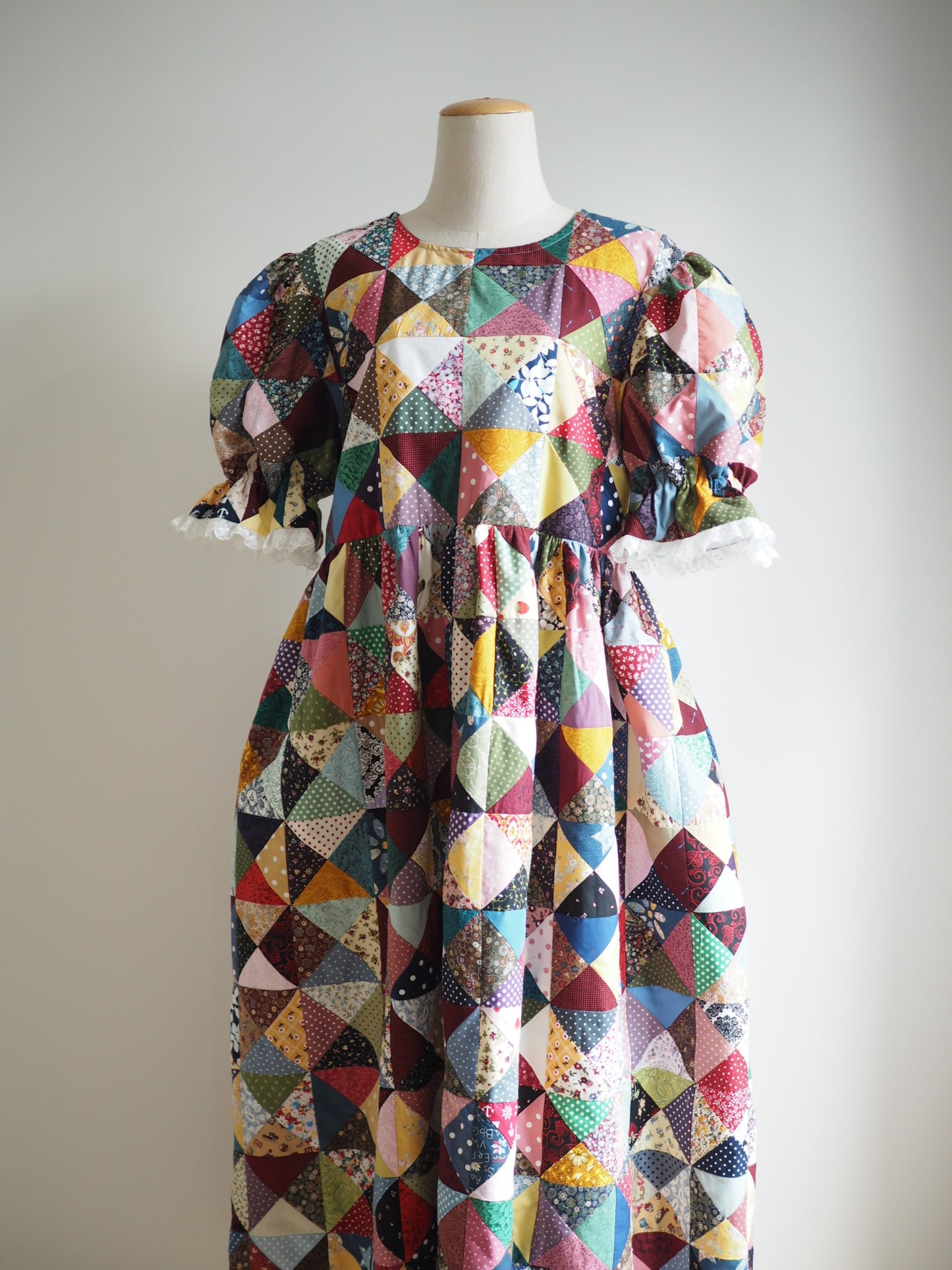 Multi-Color Patchwork Babydoll Dress — SOLD OUT