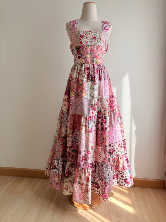 Handmade Floral Patchwork Maxi Dress — SOLD OUT