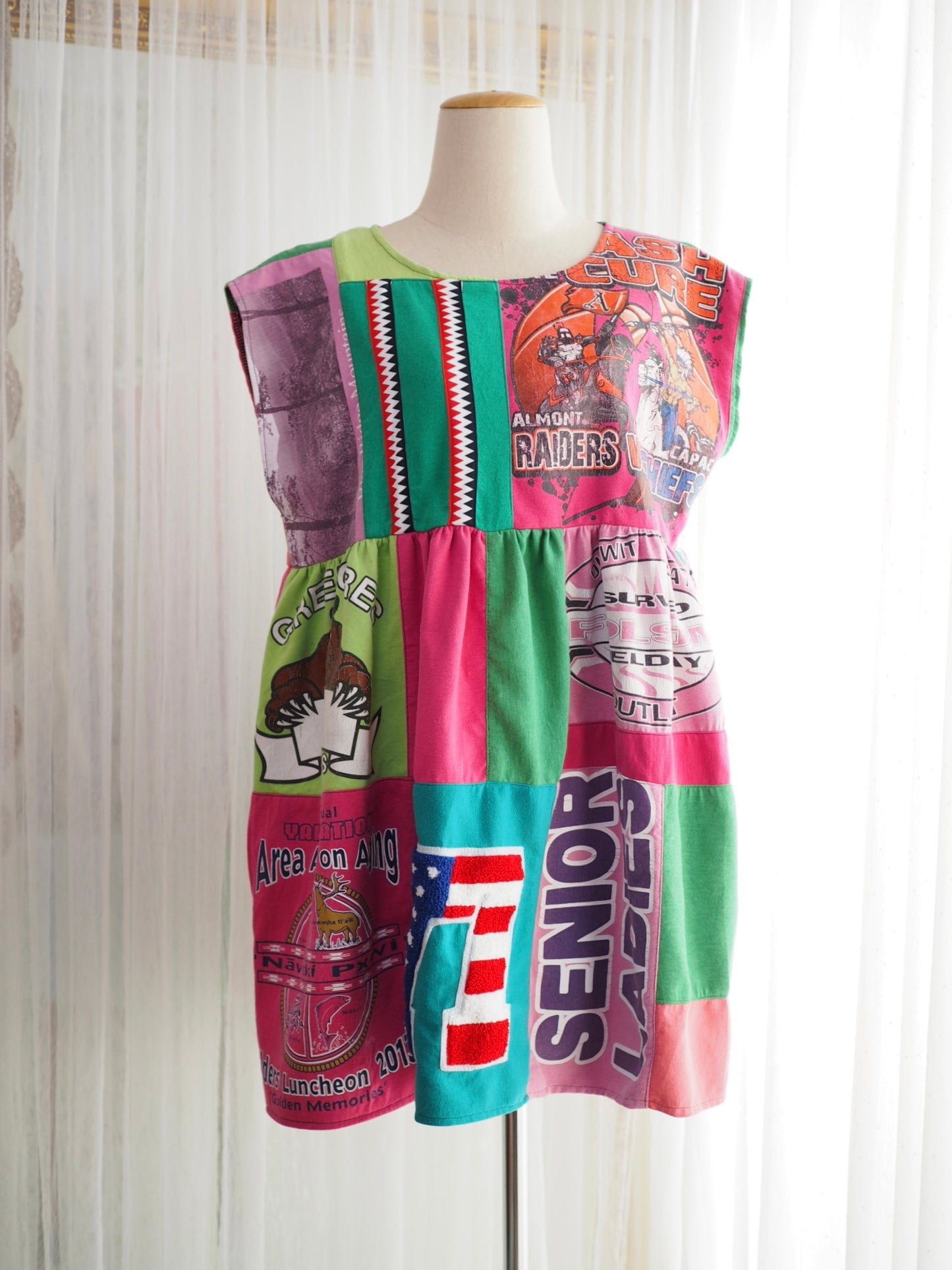 DIY patchwork Women Dress Free Style Patchwork