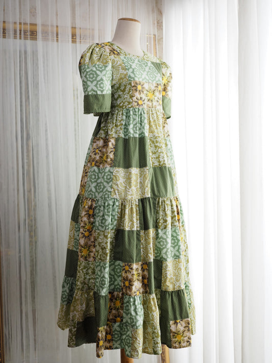 BabyDoll Clover Green Color Patchwork— SOLD OUT