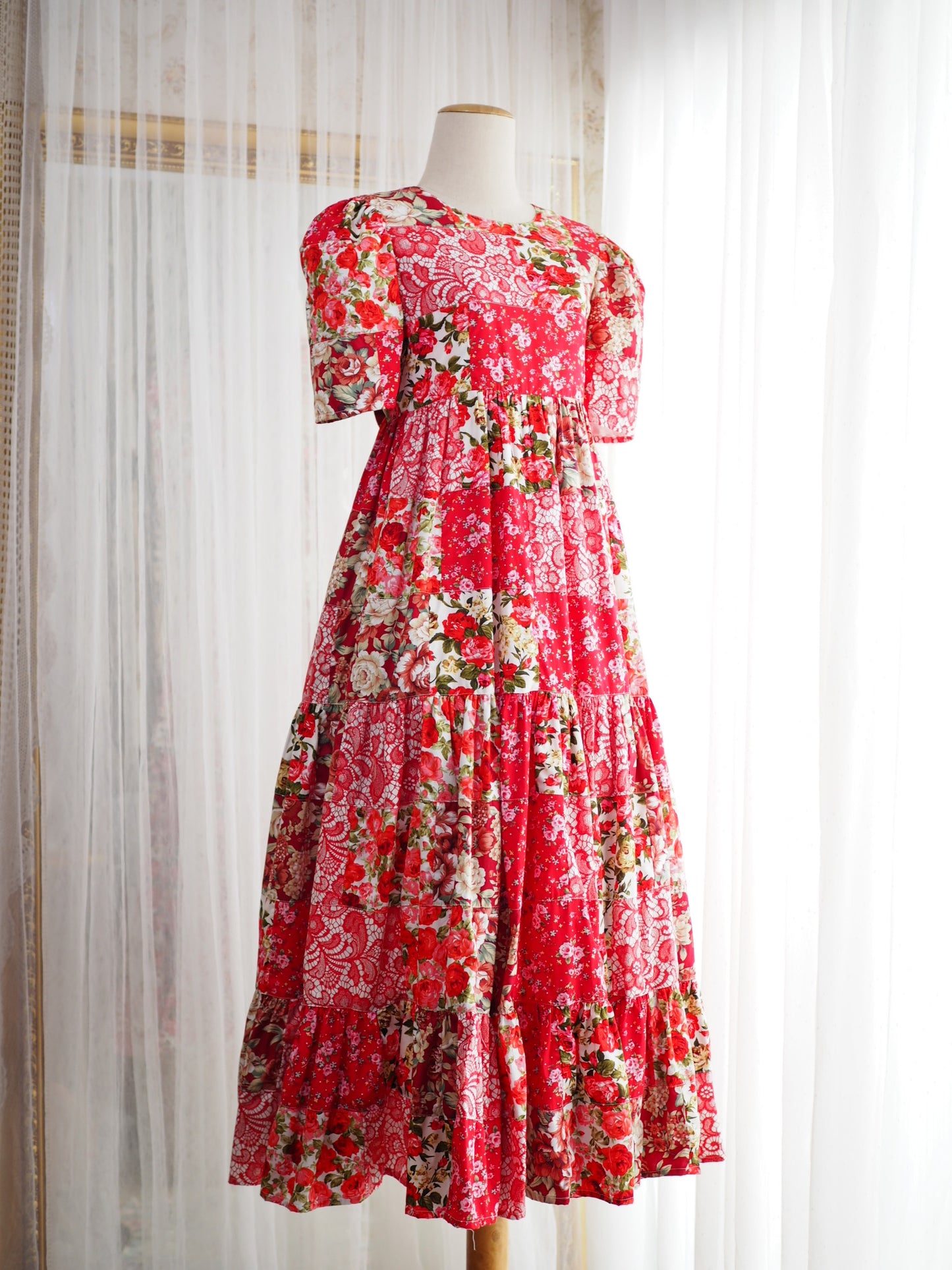 Red Patchwork Baby Doll — SOLD OUT