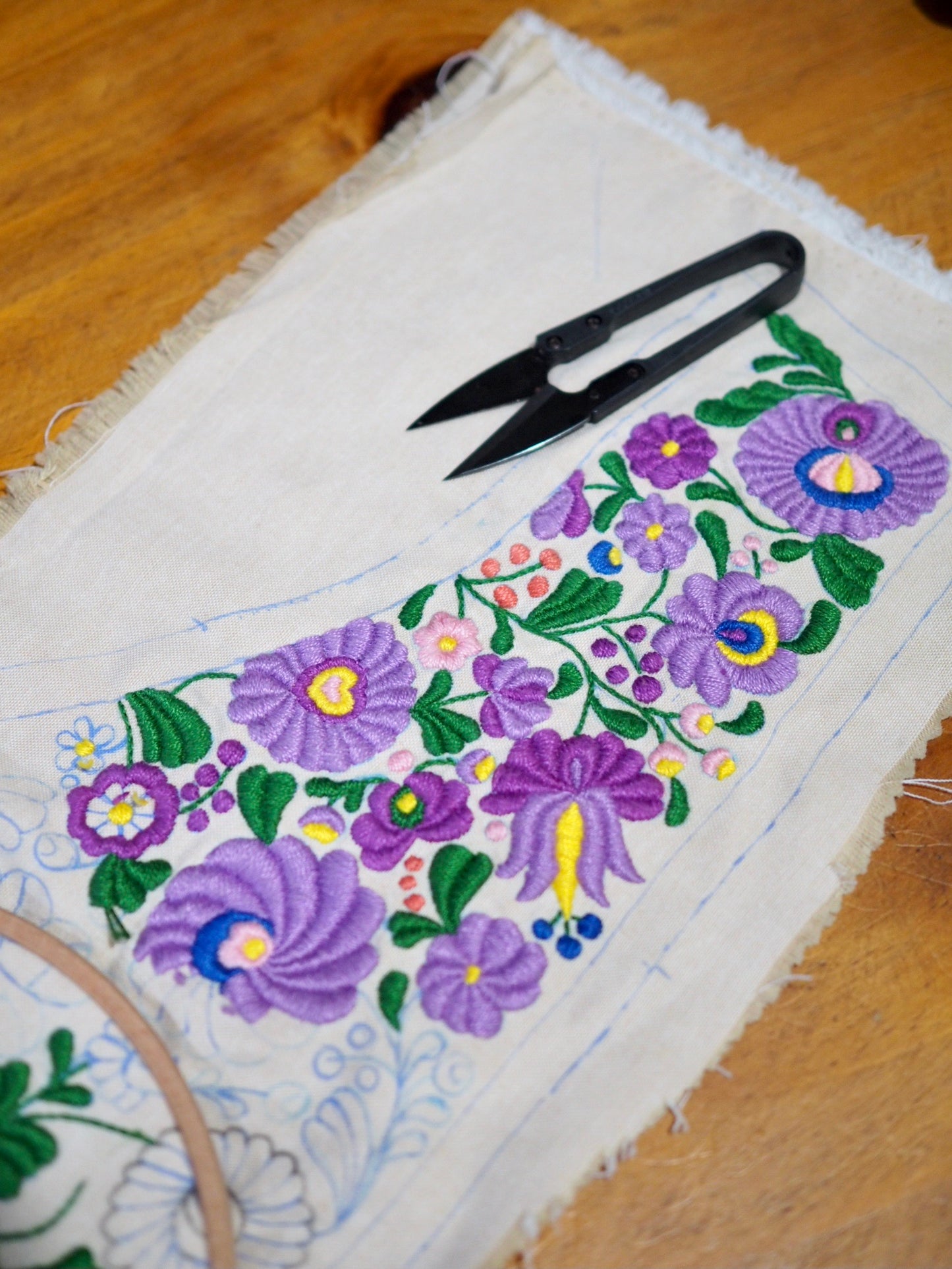 Hungarian-Inspired Embroidered Lace Crop Top – Original Design, One of a Kind