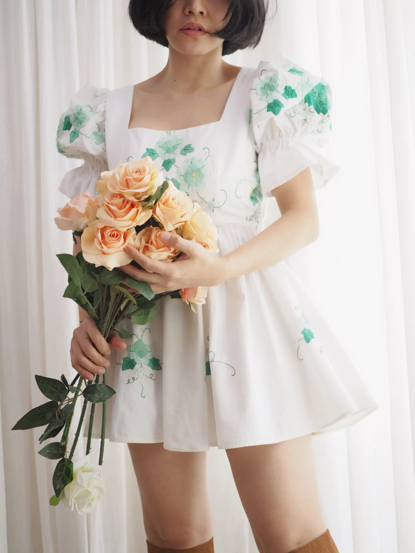 Babydoll dress remake from tablecloth