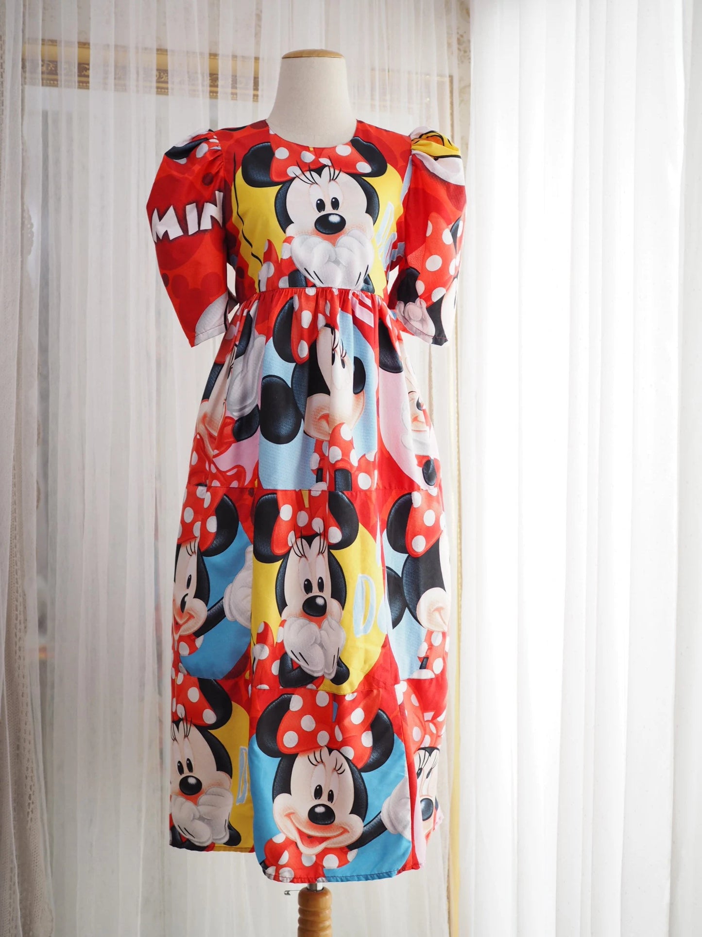 BabyDoll Mickey Mouse Patchwork Maxi Dress