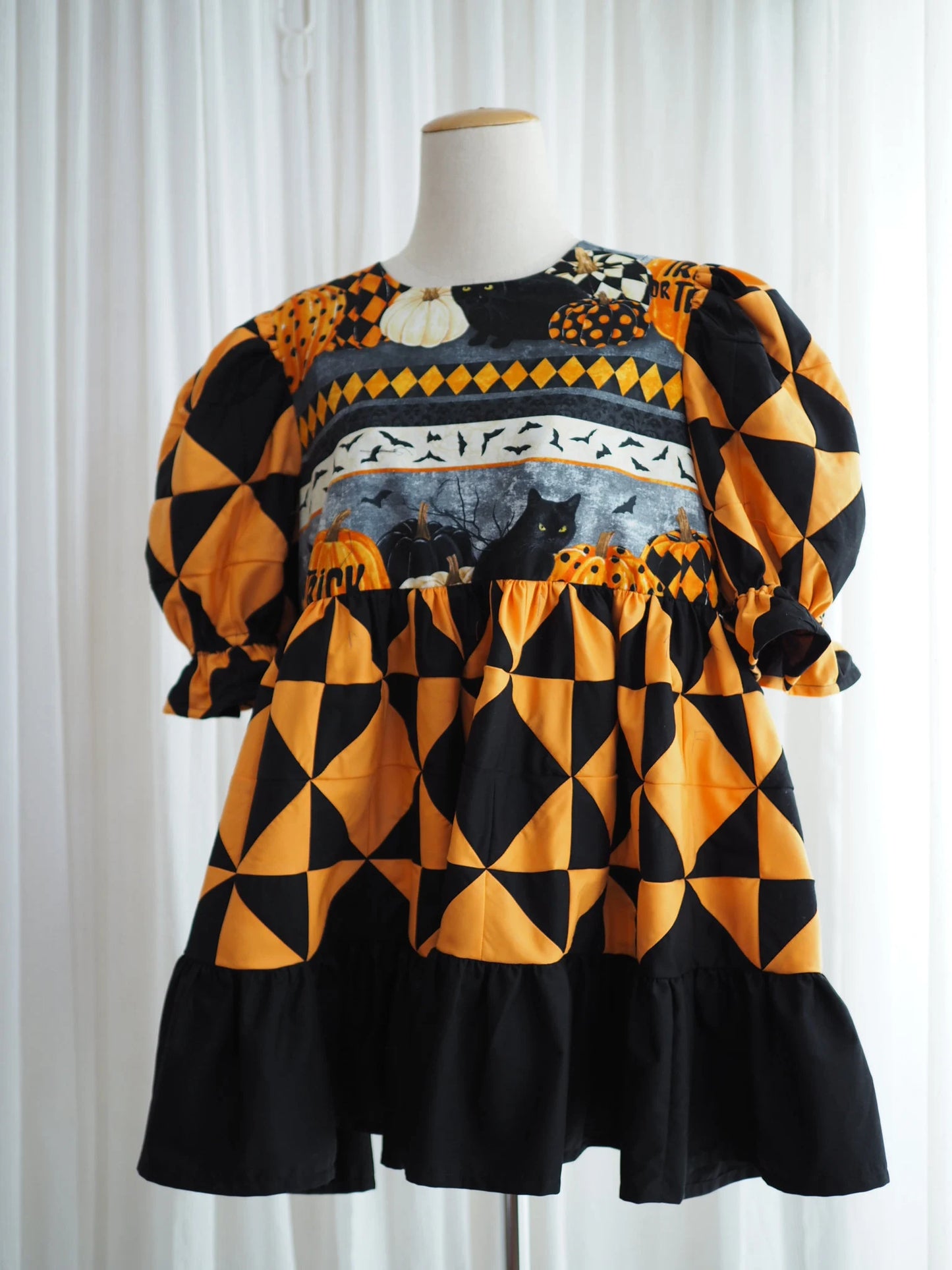 Halloween Patchwork Dress